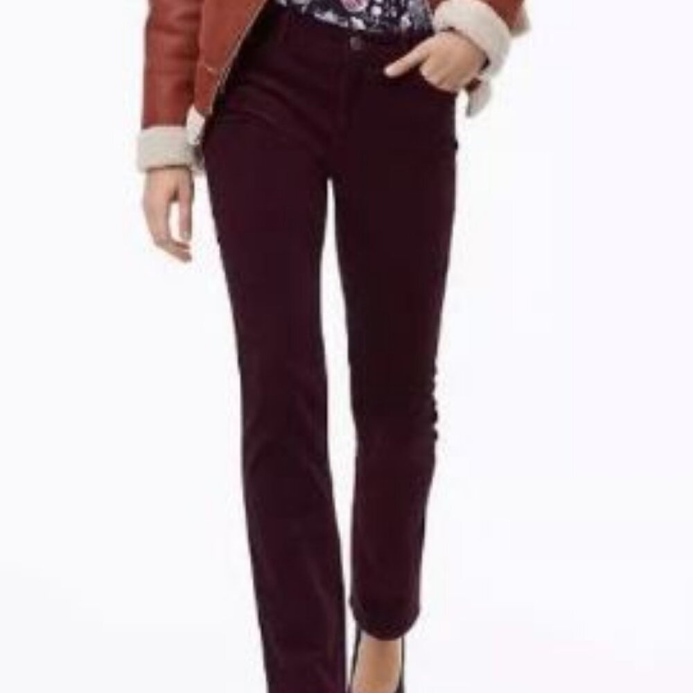 NWT LOFT Made and Loved Eggplant Color Pant Women's Size 8P MSRP $50